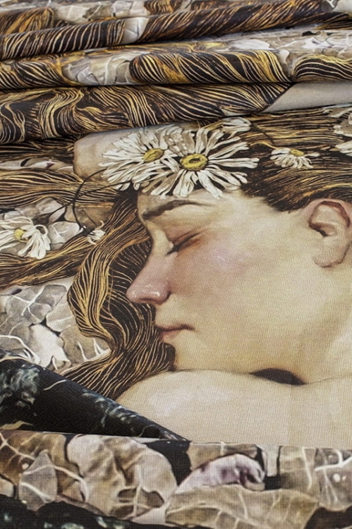 Fototapeta ścienna Art Nouveau z postacią śpiącej kobiety Serenity tapeta ścienna na fizelinie