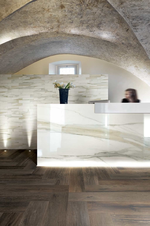 REX Planches de Rex Choco 20x120 włoskie płytki gresowe drewnopodobne