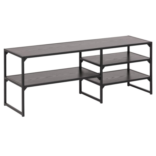 Scandi Loft Black nowoczesny regał TV asymetryczny