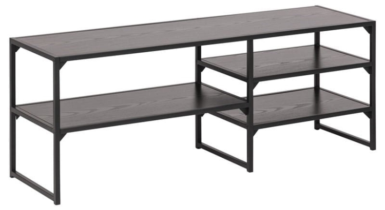 Scandi Loft Black nowoczesny regał TV asymetryczny