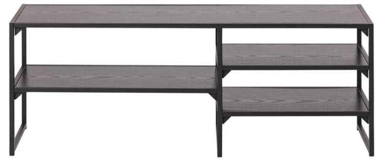 Scandi Loft Black nowoczesny regał TV asymetryczny