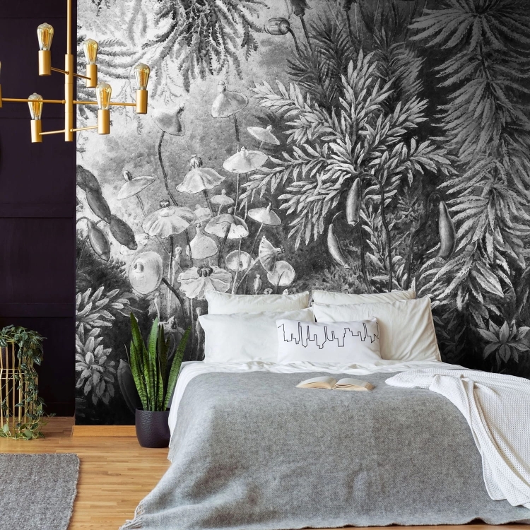 Wall Art Fairytale Black & White baśniowa fototapeta fizelinowa na wymiar indywidualny Magiczny Las