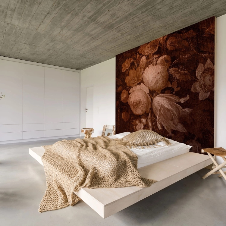 Boudoir Ugre Wall Art fototapeta fizelinowa w kwiaty glamour