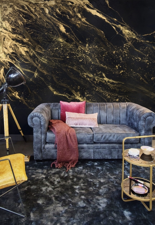 Glory czerń i złoto Wall Art oryginalna fototapeta na fizelinie jak obraz - wymiar indywidualny