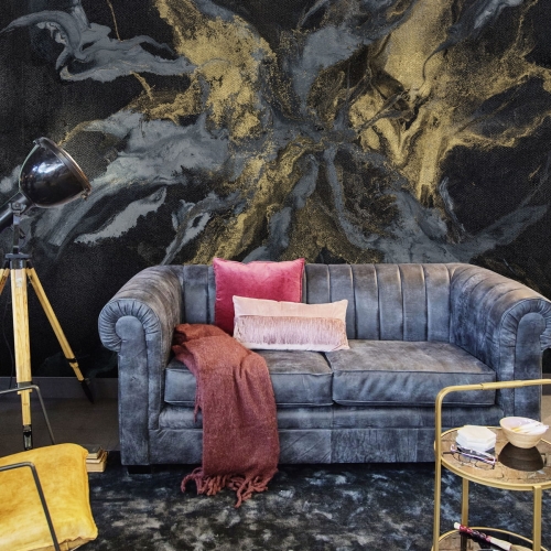 Karma Wall Art ciemnoszara oryginalna fototapeta na fizelinie jak obraz - wymiar indywidualny