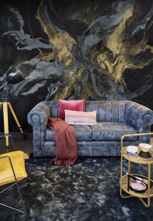 Karma Wall Art ciemnoszara oryginalna fototapeta na fizelinie jak obraz - wymiar indywidualny