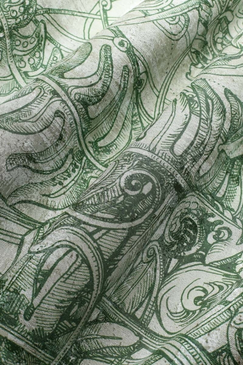 Tillia szkicowane liście paproci Wonderwall fototapeta na fizelinie na wymiar