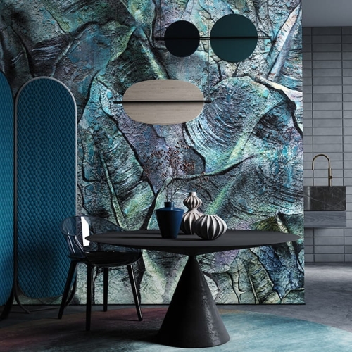 Wonderwall Pietra fizelinowa fototapeta na wymiar liście bananowca - 2 wzory