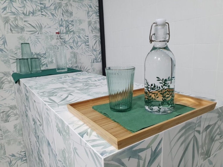 Dune Berlin Bambu 188075 kafelki ścienne z motywem bambusowych liści