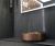 Dekoracyjna umywalka nablatowa Dune Lavabo Heller Rose Gold 188010 różowe złoto