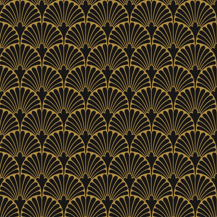 Aparici Art-Deco Black Manhattan Natural 29,75x29,75cm uniwersalne kafelki dekoracyjne