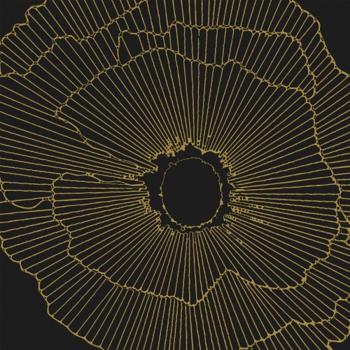 Aparici Art-Deco Black Spritz Natural 29,75x29,75cm uniwersalne kafelki dekoracyjne geometryczne