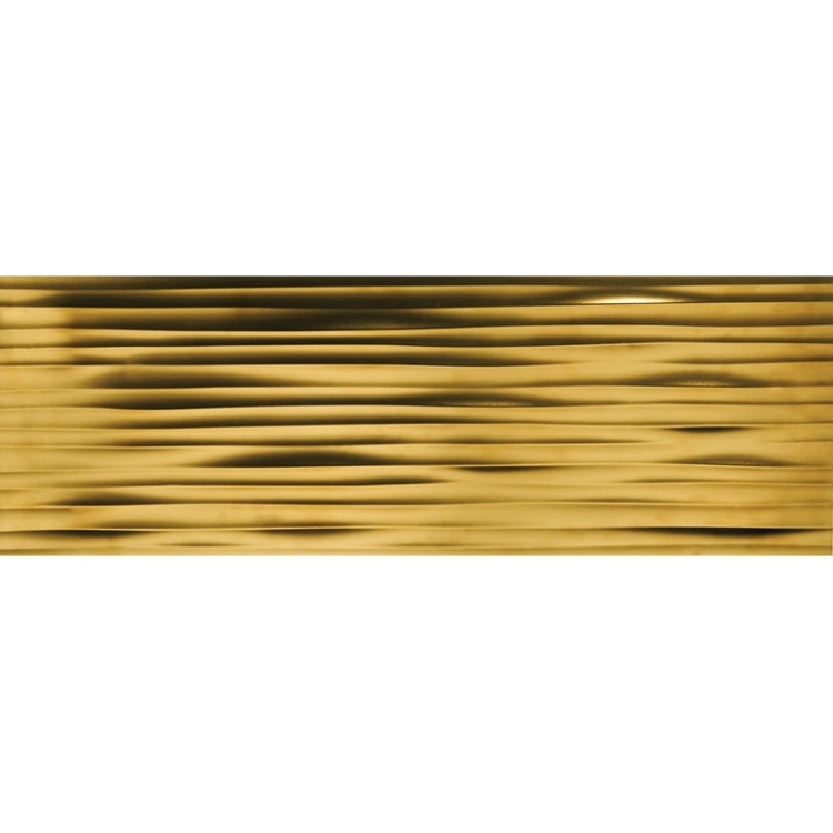 Aparici Nordic Gold Effect dekoracyjne płytki ścienne 29,75x89,46 złote pasy połysk