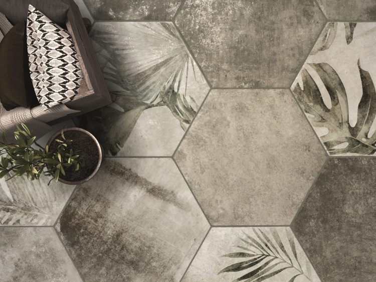 ZYX Amazonia Grey 32x36,8 płytki bazowe plastry miodu