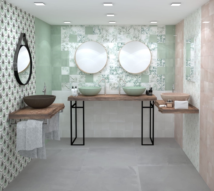 Dune Berlin Bambu 188075 kafelki ścienne z motywem bambusowych liści