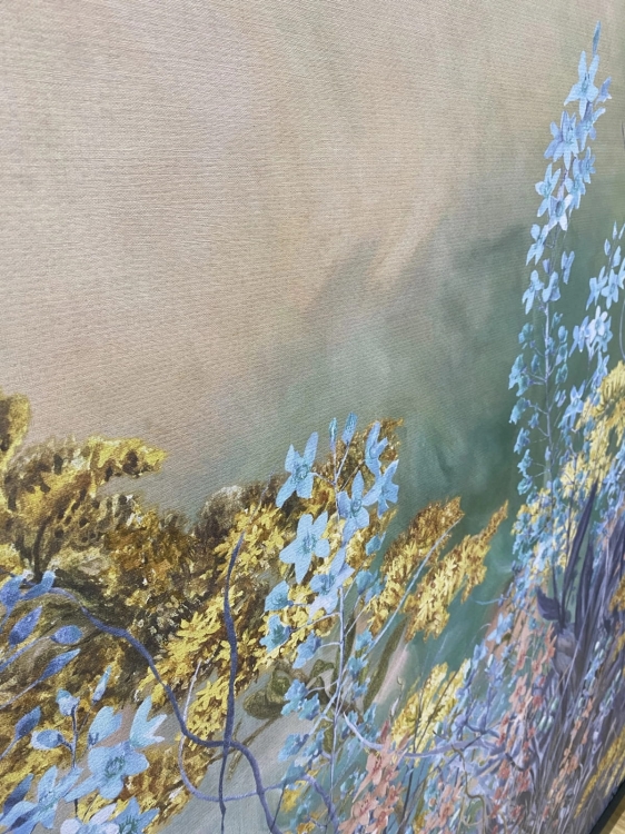 Kwietna łąka Wall Art Gaja - kolorowa fototapeta na wymiar indywidualny