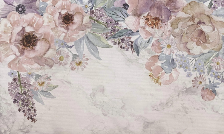 Spring Time kwiatowa fototapeta boho winyl na flizelinie - wymiar indywidualny