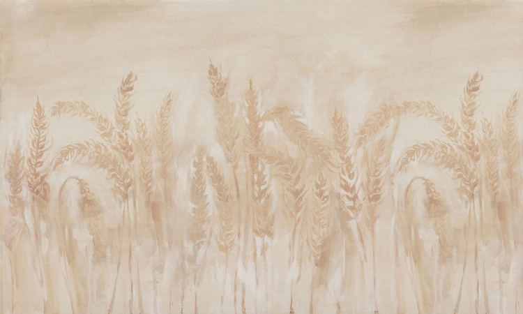 Pole kłosy zbóż sielankowa fototapeta boho winyl na flizelinie - wymiar indywidualny