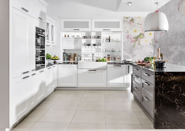 Dzikie róże na tle ornamentów kwiatowa fototapeta na wymiar Wall Art Cherished