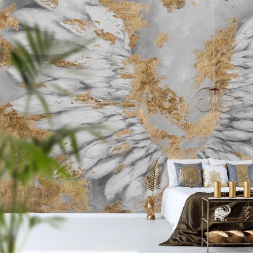 Hermes Wall Art fototapeta na wymiar skrzydła na szarym tle