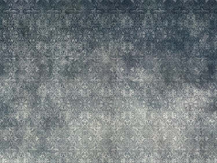 Niebieskie ornamenty fototapeta na flizelinie - wymiar indywidualny