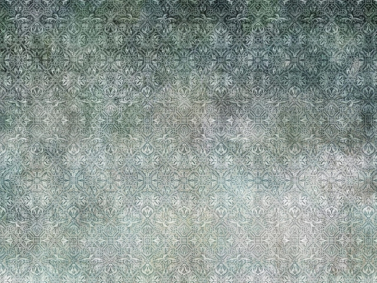 Zielone ornamenty fototapeta na flizelinie - wymiar indywidualny