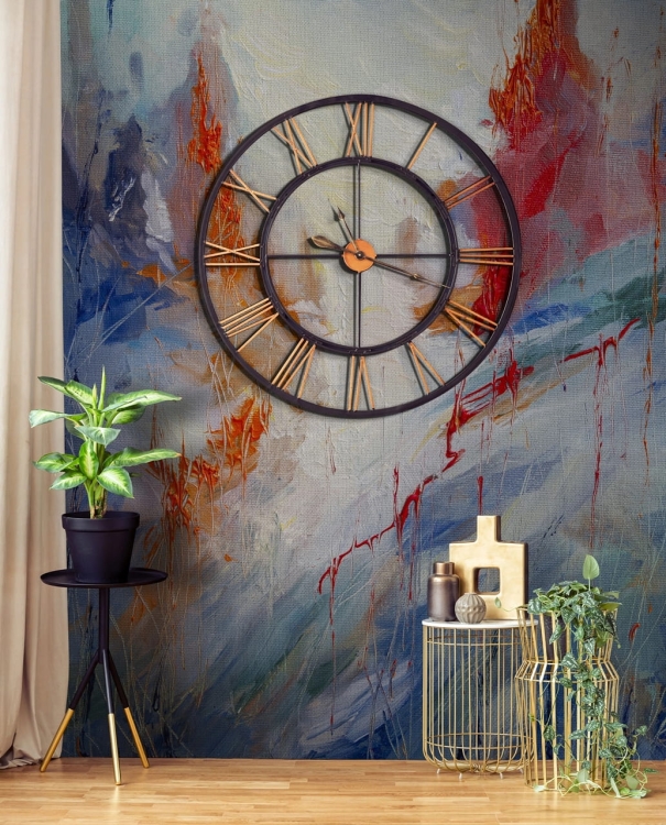 Górskie szczyty Passage Wall Art - fototapeta na wymiar jak obraz olejny na płótnie