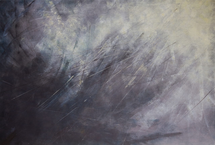 Ciemnoszara abstrakcyjna fototapeta na wymiar indywidualny - jak obraz olejny na płótnie