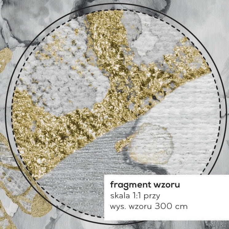 Akwarelowa abstrakcja ze złotymi ważkami - fototapeta na wymiar indywidualny