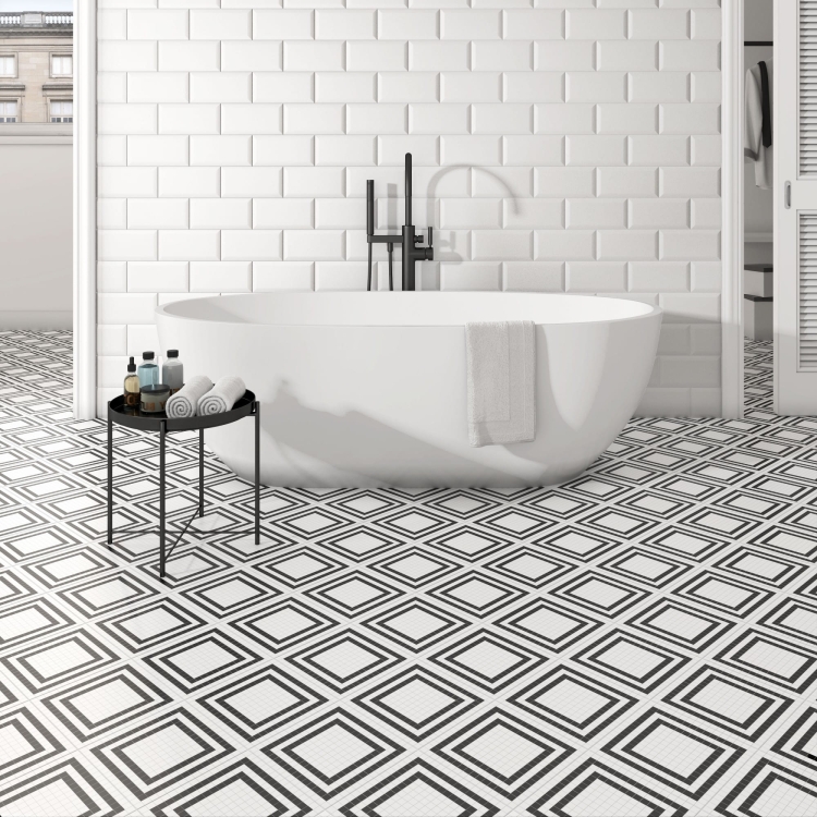 Dune Metro White Matt E230875 białe cegiełki ścienne 10x20cm matowe