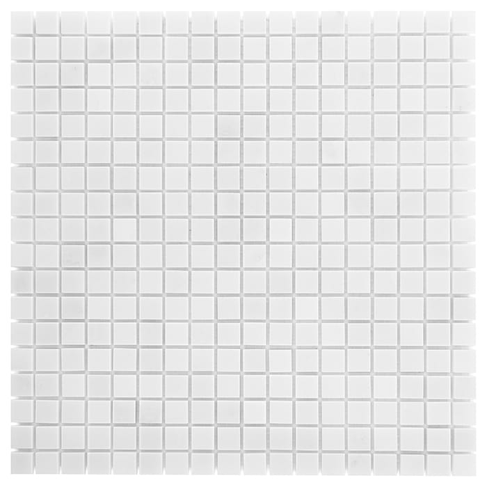 Pure WHITE 15 biała mozaika uniwersalna kamienna