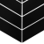 Royal Chevron Black czarna matowa mozaika jodełka uniwersalna szewrony