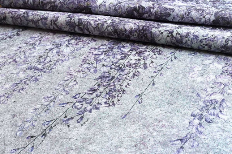Wonderwall Wisteria Flowers kwiaty Glycynii na murze tapeta ścienna na fizelinie