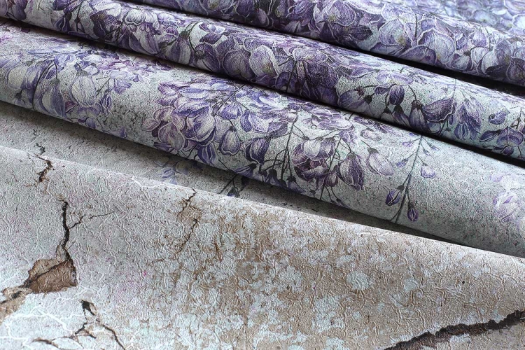 Wonderwall Wisteria Flowers kwiaty Glycynii na murze tapeta ścienna na fizelinie