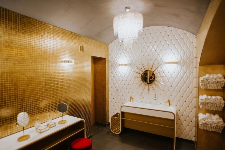 Dunin Dinox 010 aluminiowa mozaika ścienna złota