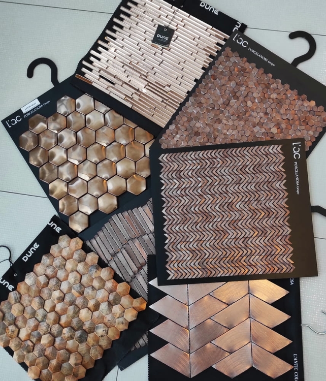 Miedziane mozaiki - Pieknie.pl