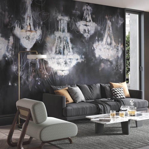 Luster Wonderwall Studio fototapeta na wymiar żyrandole z kryształami glamour