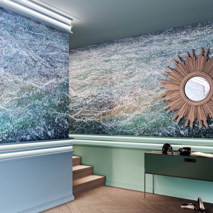 Spienione fale morskie Wonderwall Storm fototapeta na wymiar indywidualny