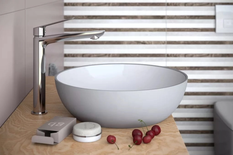 Vedo Desso bateria umywalkowa wysoka, chrom