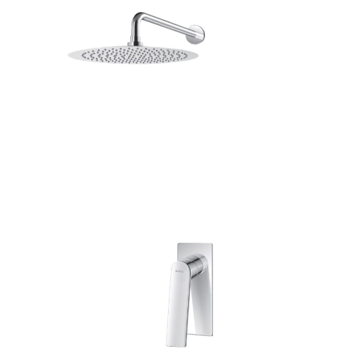 Vedo Desso kompletny system natryskowy podtynkowy II, deszczownia 200mm, chrom VBD4222