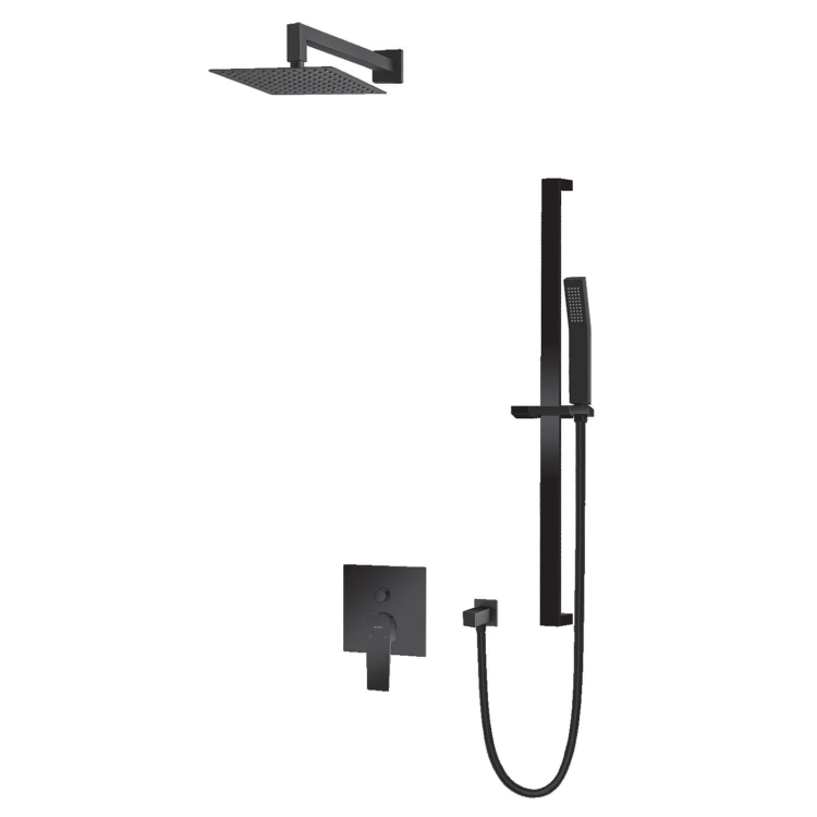 Vedo Sette Nero czarny system natryskowy podtynkowy IV VBS7224CZ
