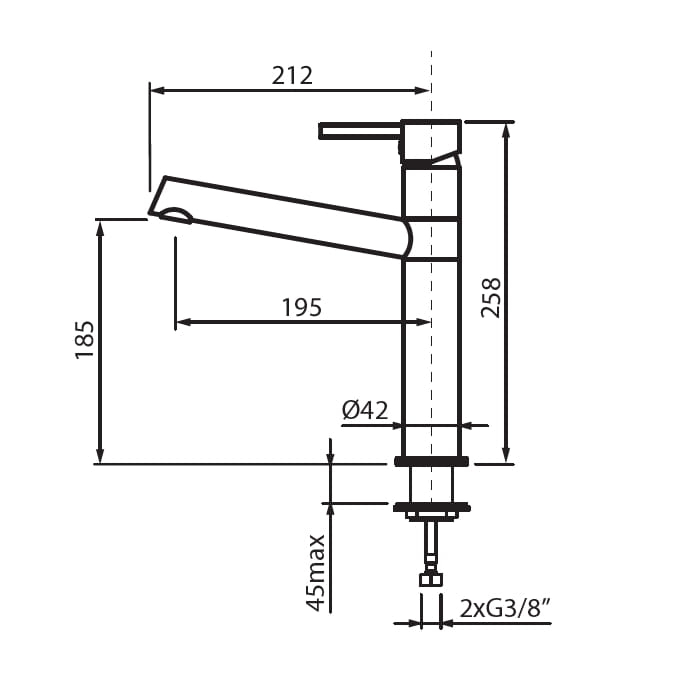 Nowoczesna bateria kuchenna z obrotową wylewką chrom