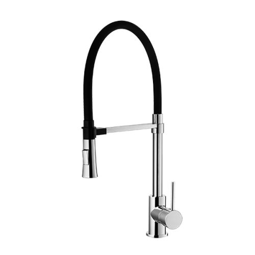 Bateria zlewozmywakowa B-NERA z czarnymi elementami, wysokość 460mm