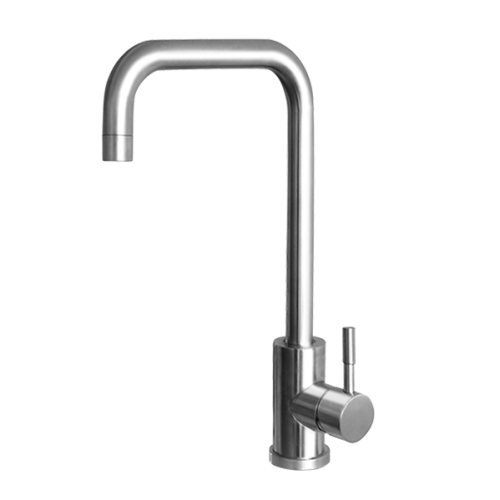 Bateria kuchenna z obrotową wylewką INOX, wysokość 350mm