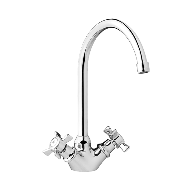 Bateria kuchenna z kurkami w stylu retro Victorian chrom