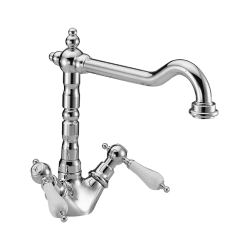 Bateria kuchenna w stylu retro Vedo Etros chrom, wysokość 260mm