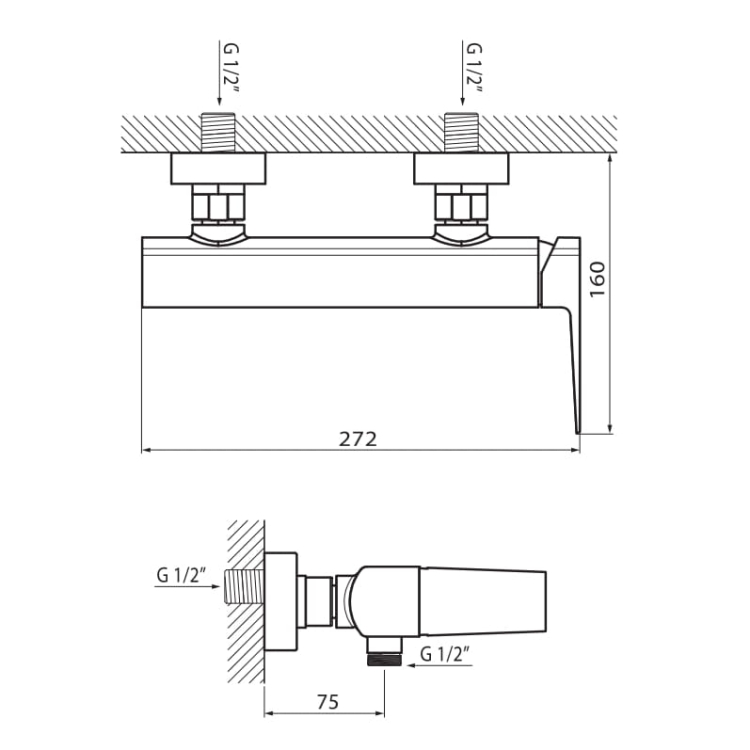 Vedo Sette bateria natryskowa solo chromowana VBS7005