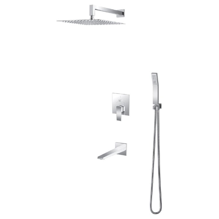 Vedo Sette kompletny system wannowo-natryskowy podtynkowy I chromowany VBS7231