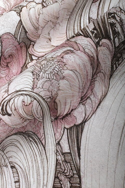 Aves Wonderwall fototapeta z motywem rajskiego ptaka i kwiatów