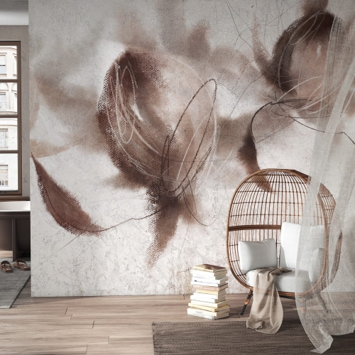 Protea Wonderwall subtelna fototapeta na wymiar z motywem roślinnym